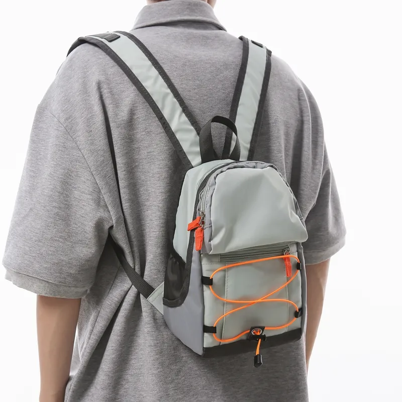 Parker Bear Nylon Polyester High School And University Student All Purpose Backpack Unisex White/Green/Purple-14
