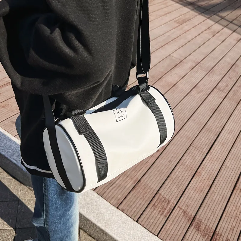 Parker Bear Nylon Travel Bag Cell Phone Pouch Coin Purse Handbag Crossbody Bag Regular Unisex Black/White/Gray/Blue-22