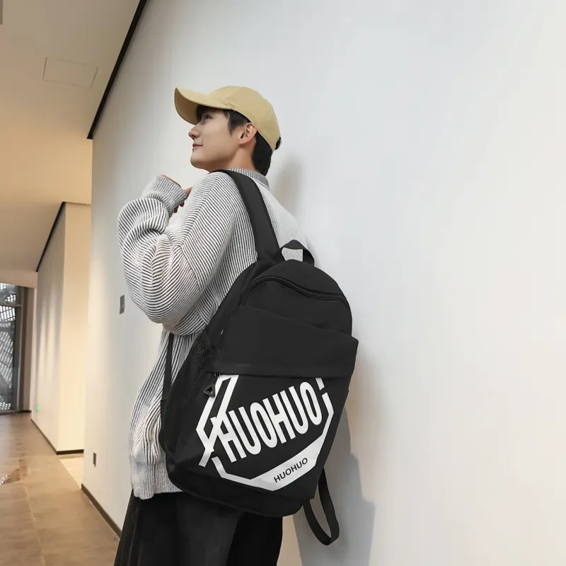 MingLu Nylon Backpack Unisex Multicolor-3