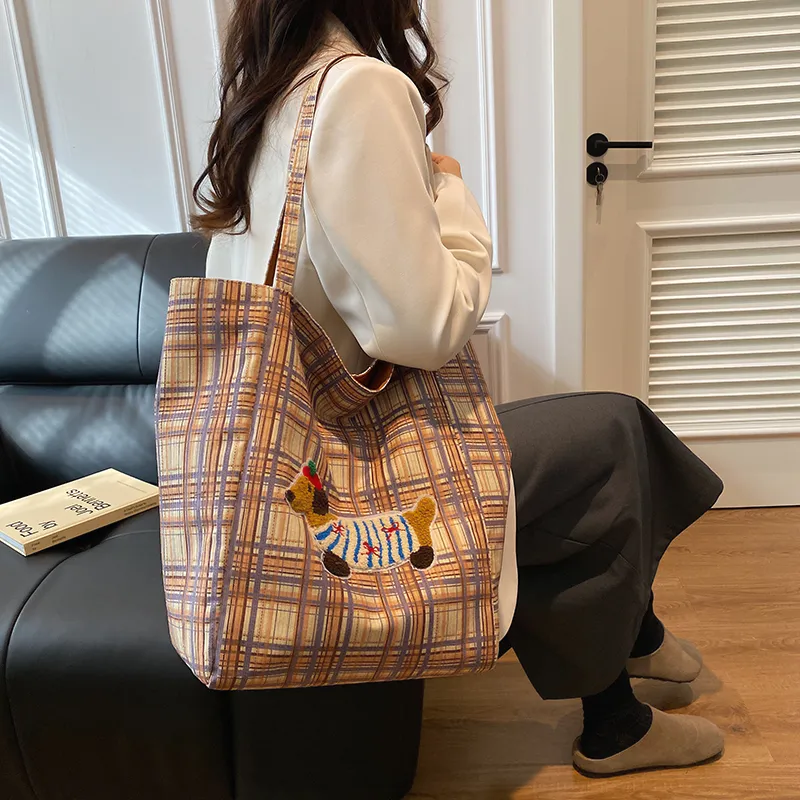 Parker Bear Composite Cloth Shoulder Bag Women's Multicolor-16