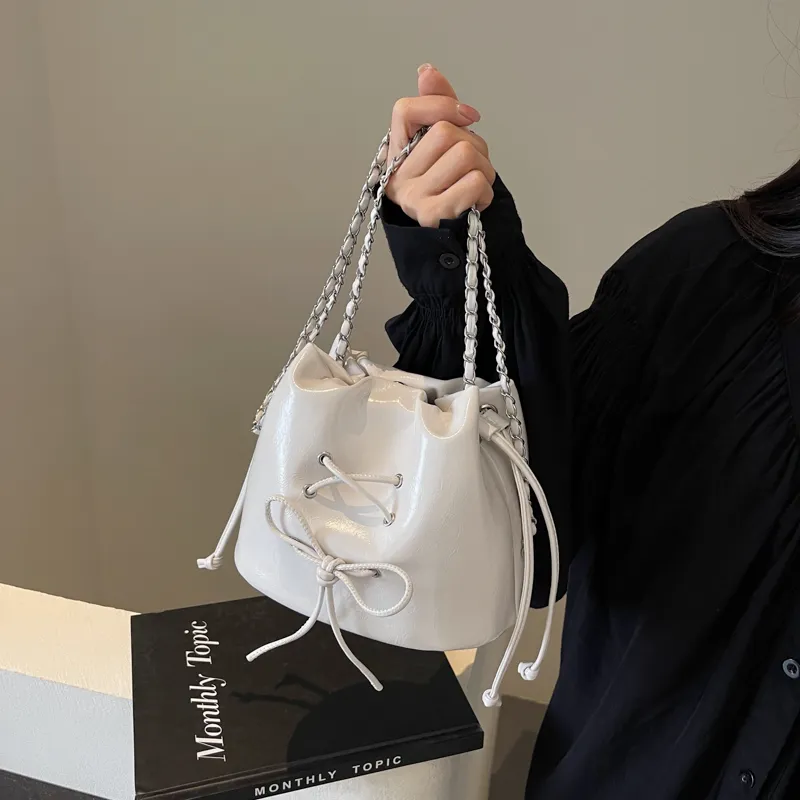 MingLu PU Crossbody Bag Shoulder Bag Women's Black/Ecru/Silver/Red-3