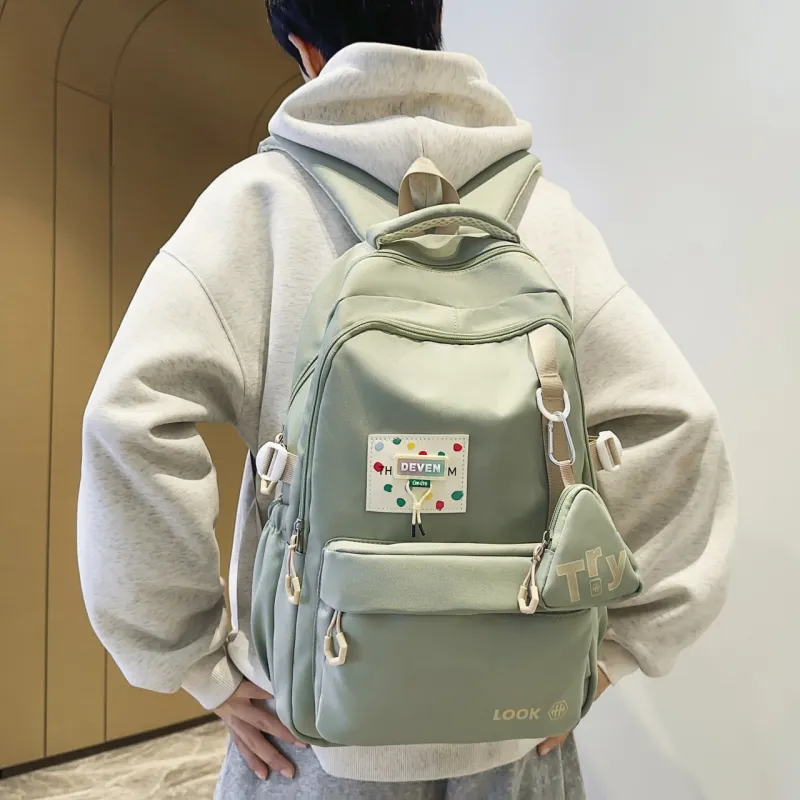 Parker Bear Nylon Backpack Unisex Multicolor-9