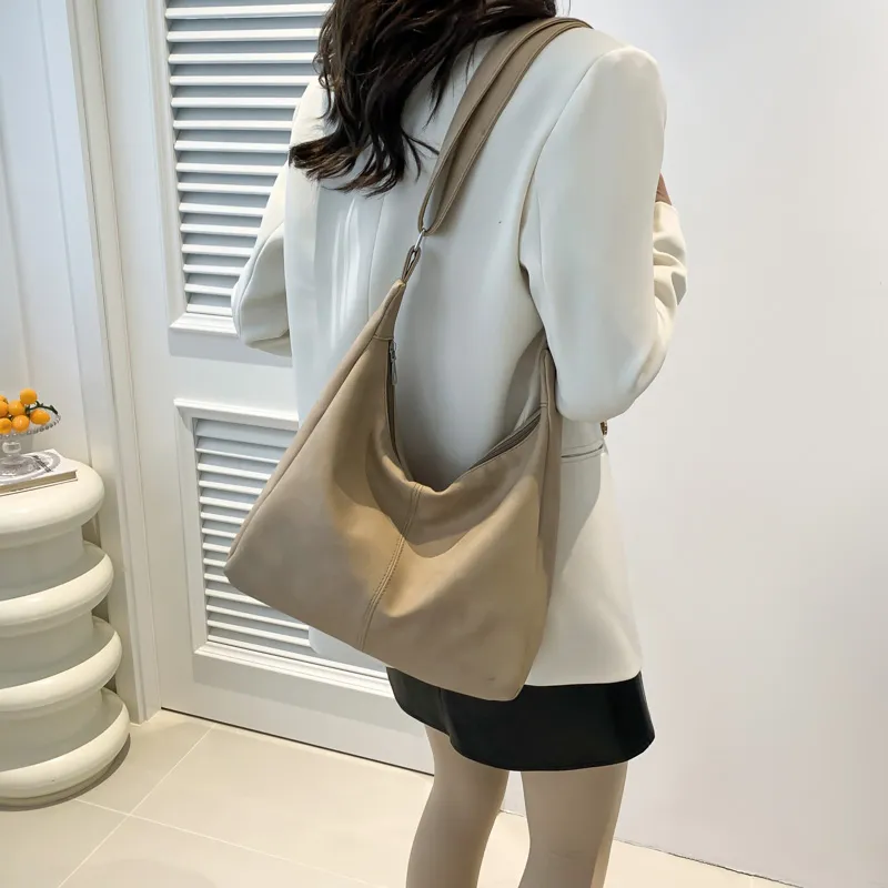 MingLu PU Shoulder Bag Crossbody Bag Regular Unisex White/Khaki/Black/Coffee/Pink-8