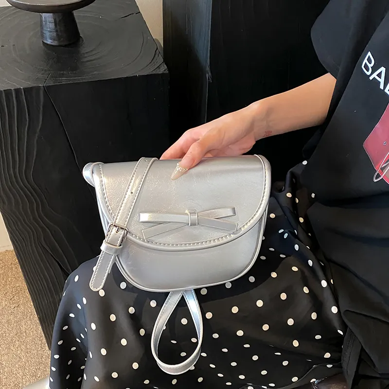 MingLu PU Crossbody Bag Red/Silver/Black-7