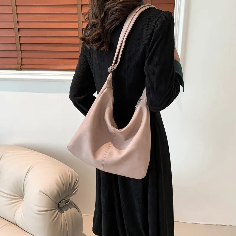 MingLu PU Shoulder Bag Crossbody Bag Regular Unisex White/Khaki/Black/Coffee/Pink-25