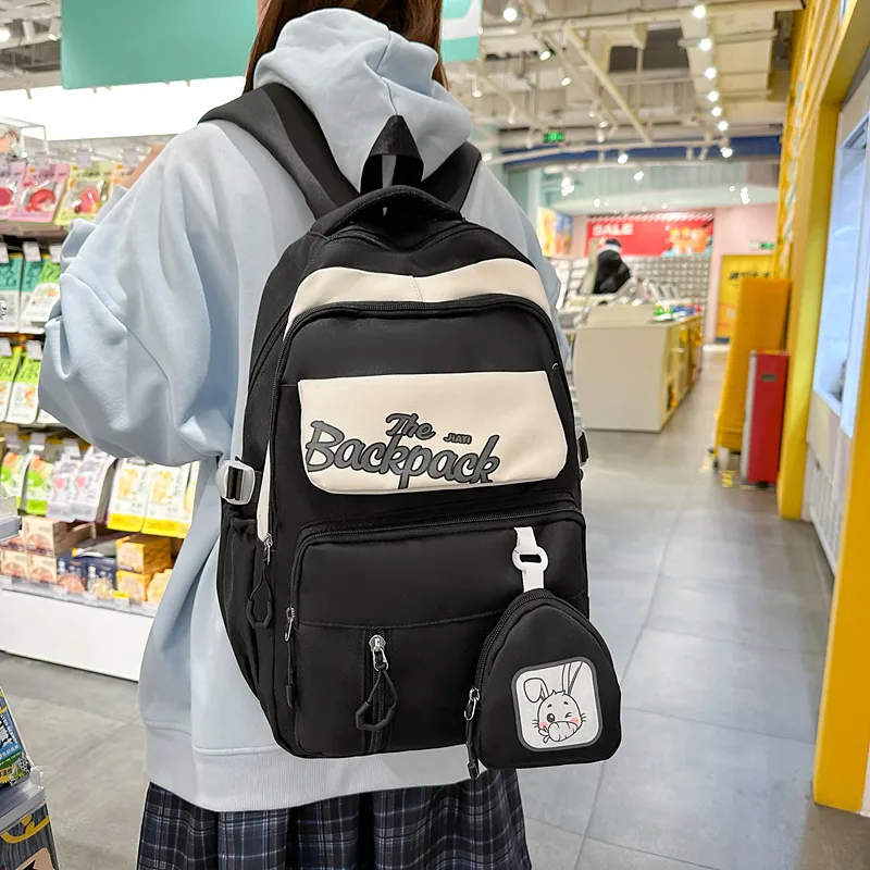 Parker Bear Nylon Backpack Regular Unisex Multicolor-9