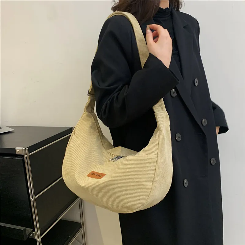 Parker Bear Canvas Canvas Bag Shoulder Bag Crossbody Bag Regular Unisex Black/Khaki/Brown/White/Gray/Pink-10