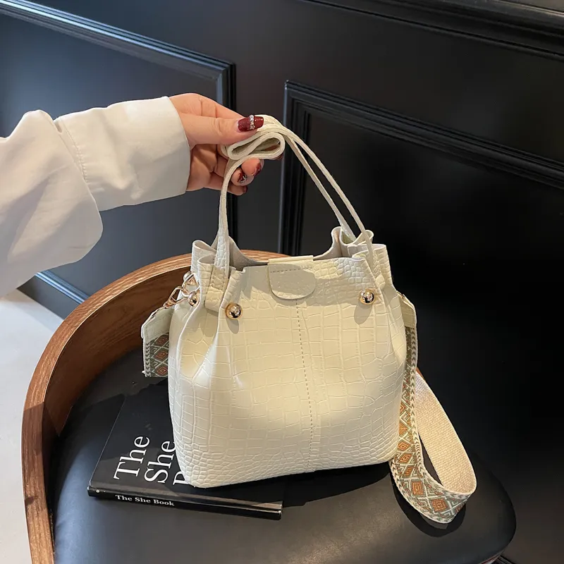 MingLu PU Bucket Bag, One Shoulder Handbag Women's Multicolor-1