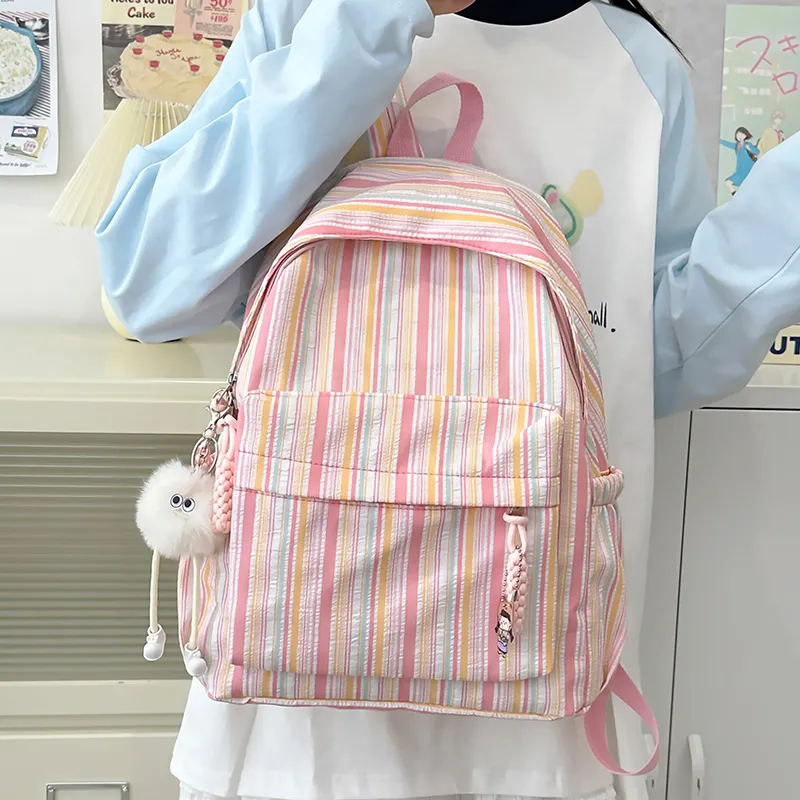 Parker Bear Nylon Backpack Women's Multicolor-6