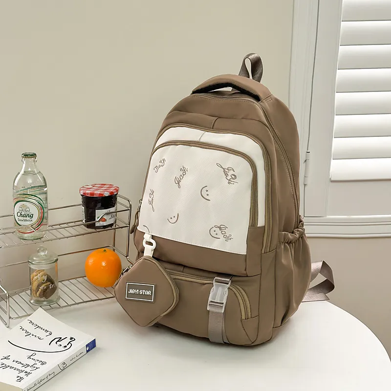 Parker Bear Nylon Backpack Unisex Multicolor-13