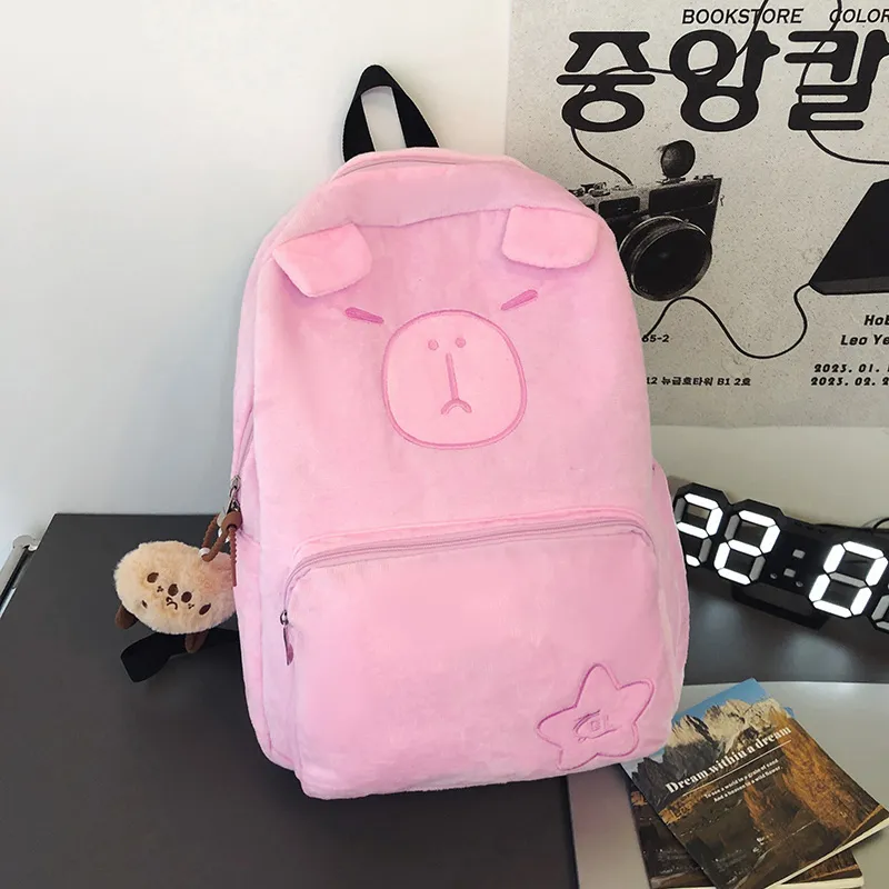 Parker Bear Plush Backpack Unisex Multicolor-11
