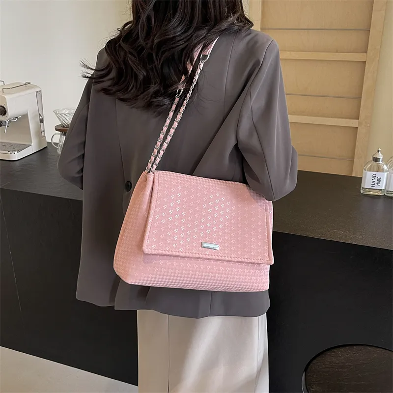 MingLu Pu Handbag, Shoulder Bag Women's Green/Black/Ecru/Pink-18