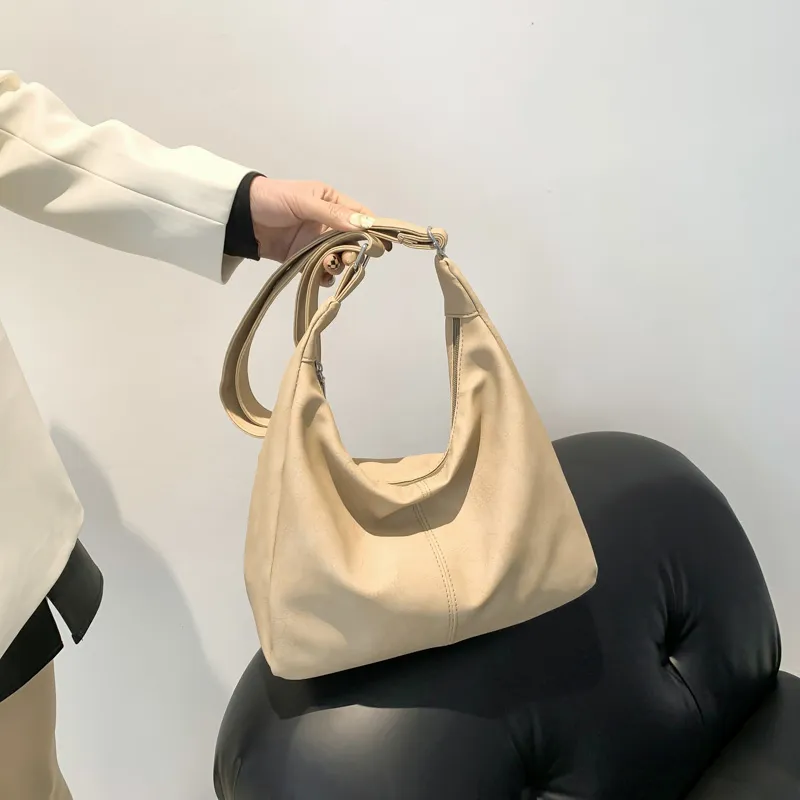 MingLu PU Shoulder Bag Crossbody Bag Regular Unisex White/Khaki/Black/Coffee/Pink-10