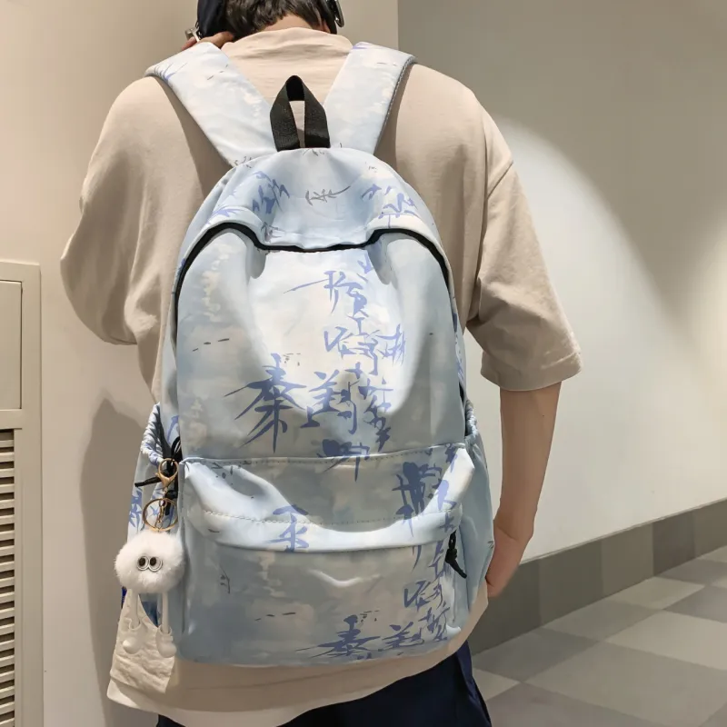 MingLu Nylon Backpack Unisex Multicolor-6