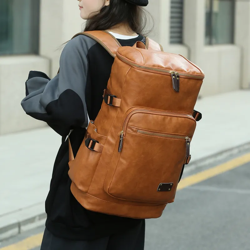 MingLu PU Backpack Unisex Multicolor-13