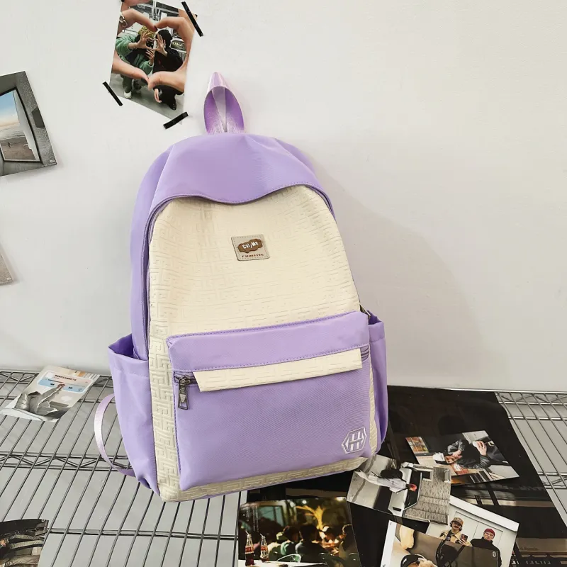Parker Bear Nylon Backpack Unisex Multicolor-12