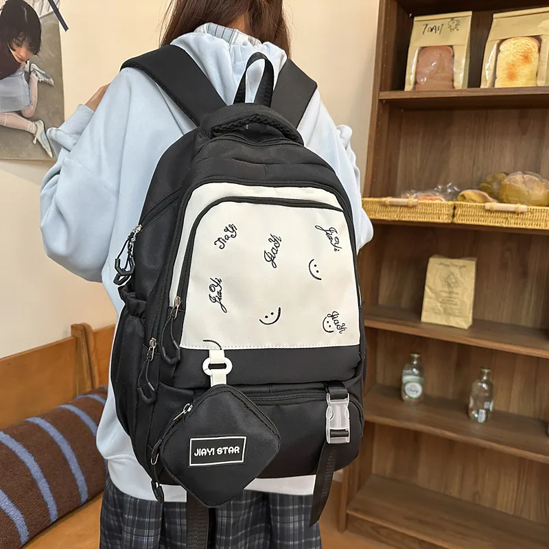 Parker Bear Nylon Backpack Unisex Multicolor-10