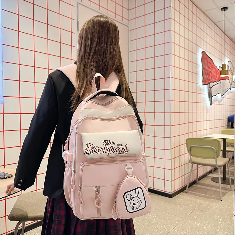 Parker Bear Nylon Backpack Regular Unisex Multicolor-23