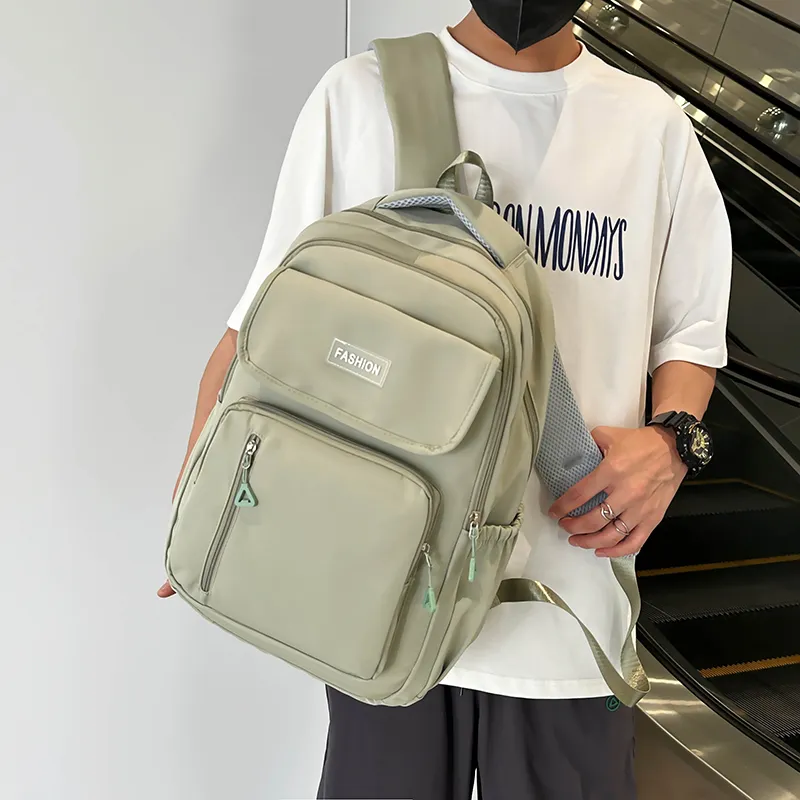 Parker Bear Nylon All Versatile Style For Elementary Middle And High School Students Unisex Orange/Green/Gray/Black-3