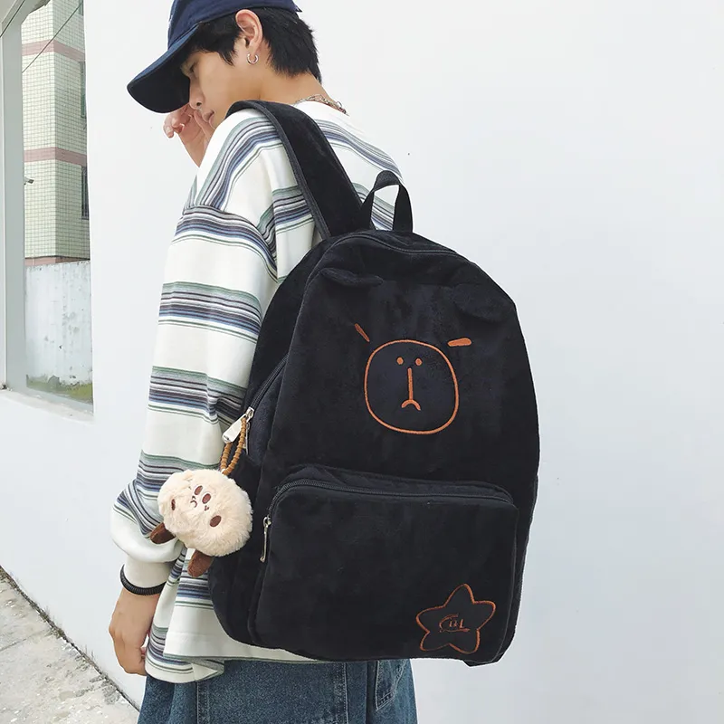 Parker Bear Plush Backpack Unisex Multicolor-7