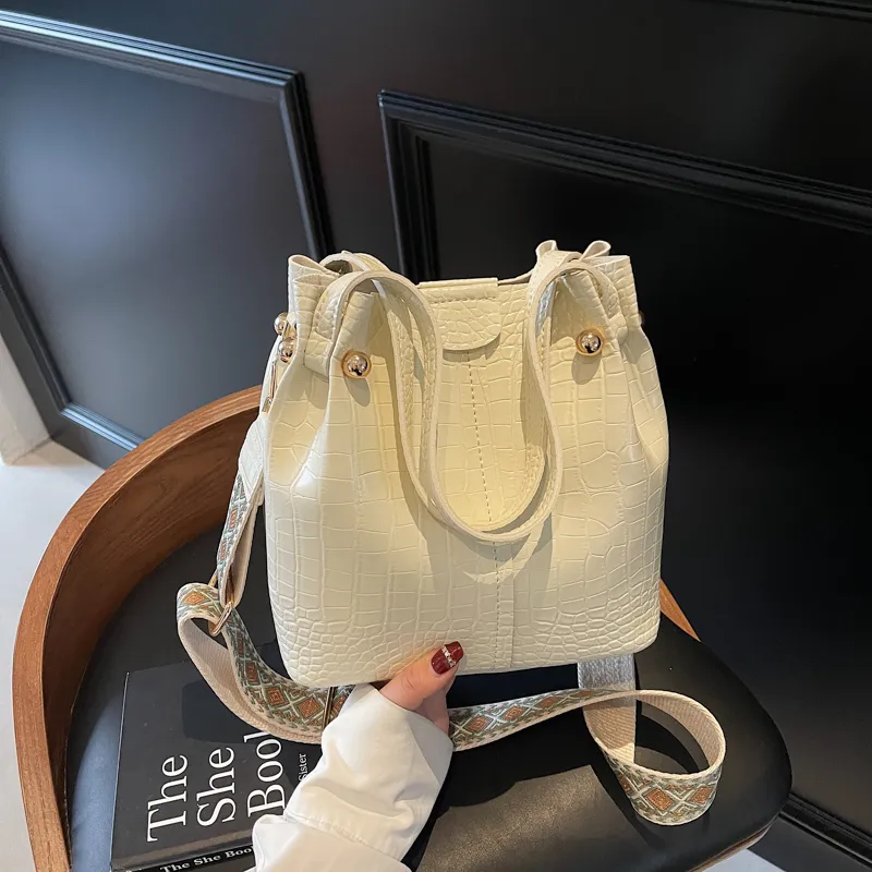 MingLu PU Bucket Bag, One Shoulder Handbag Women's Multicolor-2