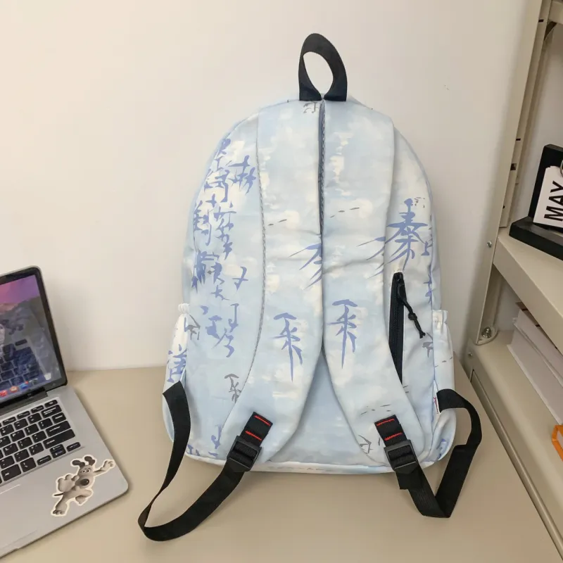 MingLu Nylon Backpack Unisex Multicolor-19