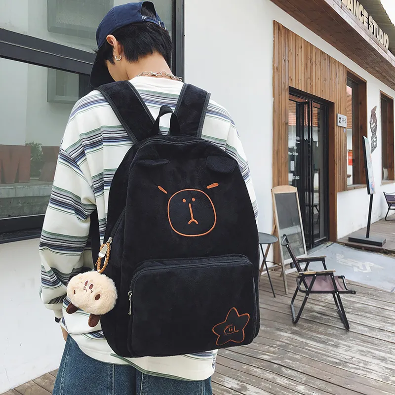 Parker Bear Plush Backpack Unisex Multicolor-9