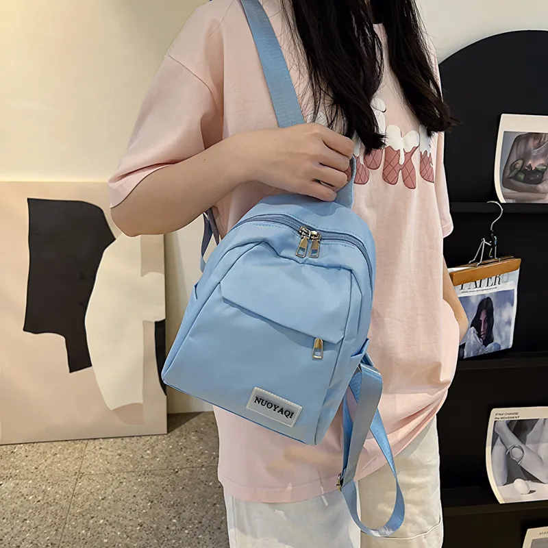 Parker Bear Canvas Carry Backpack Regular Unisex Black/White/Ecru/Pink/Blue/Burgundy-32