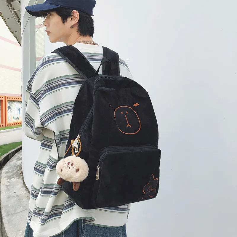 Parker Bear Plush Backpack Unisex Multicolor-8