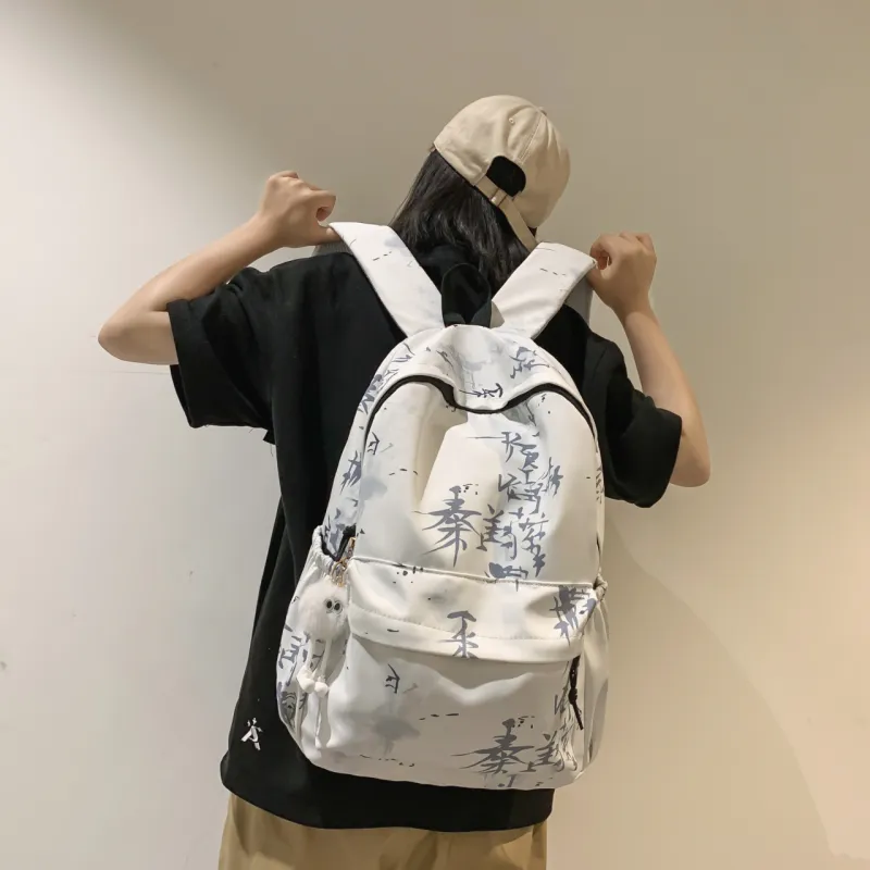 MingLu Nylon Backpack Unisex Multicolor-3