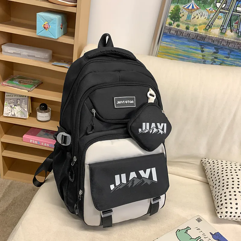 Parker Bear Nylon Backpack Unisex Multicolor-14