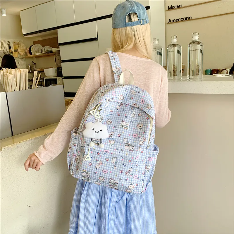 Parker Bear Oxford Backpack Unisex Multicolor-15