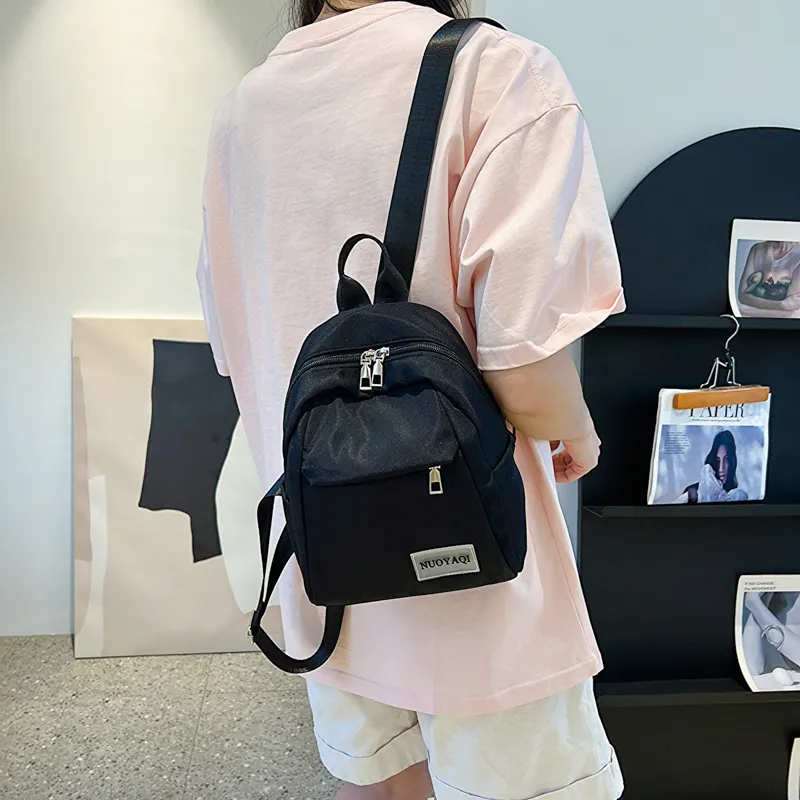 Parker Bear Canvas Carry Backpack Regular Unisex Black/White/Ecru/Pink/Blue/Burgundy-1