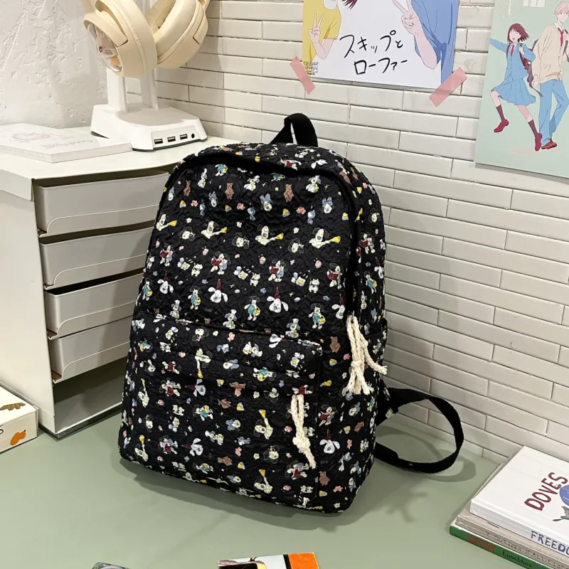 Parker Bear Nylon Backpack Regular Women's Multicolor-2