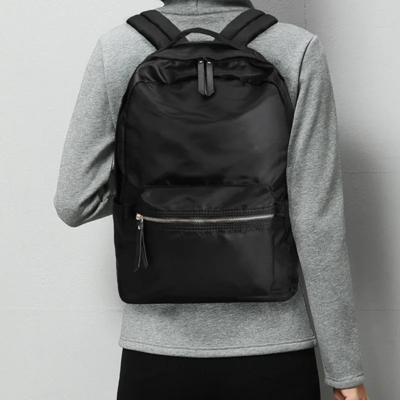 MingLu Oxford Backpack Regular Unisex Blue/Black-5