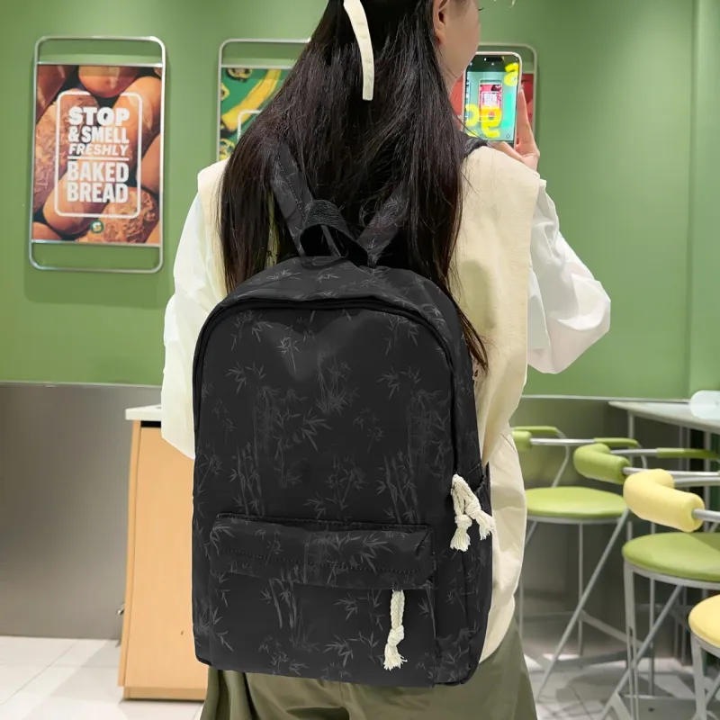 Parker Bear Nylon Backpack Unisex Multicolor-12