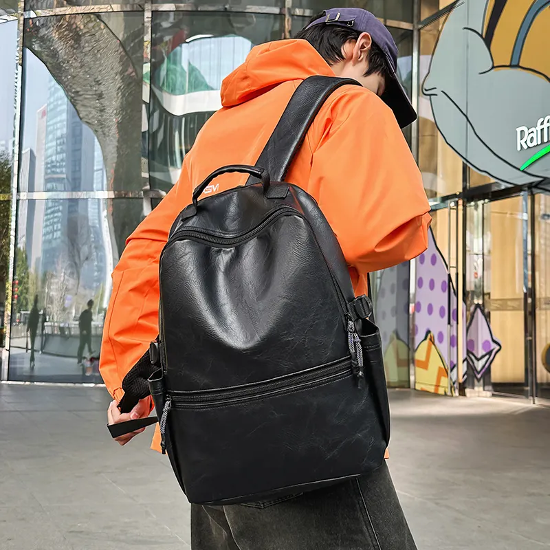 MingLu PU Backpack Regular Unisex Multicolor-4