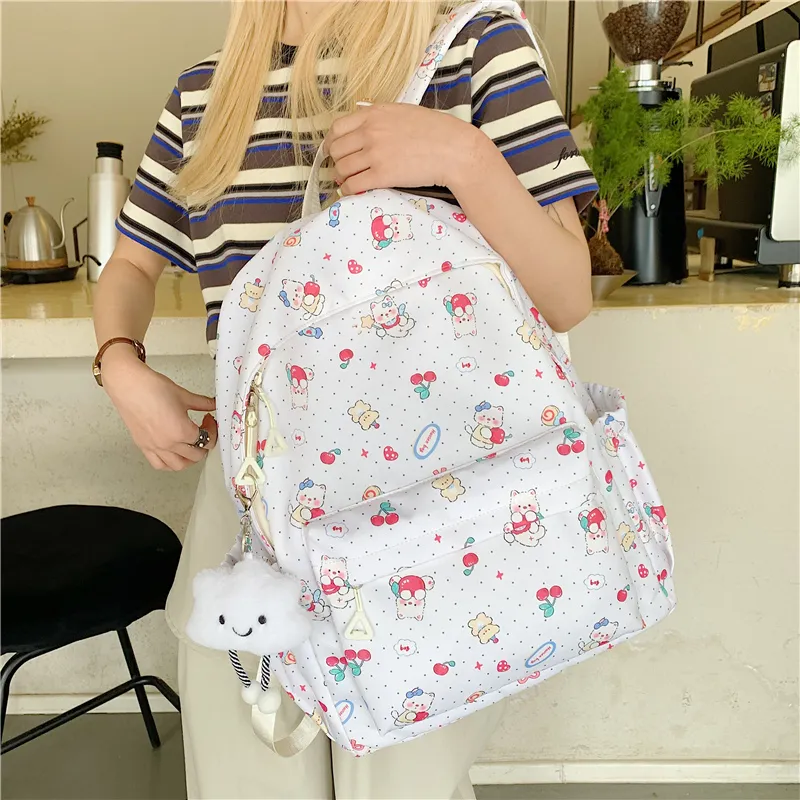 Parker Bear Oxford Backpack Unisex Multicolor-1