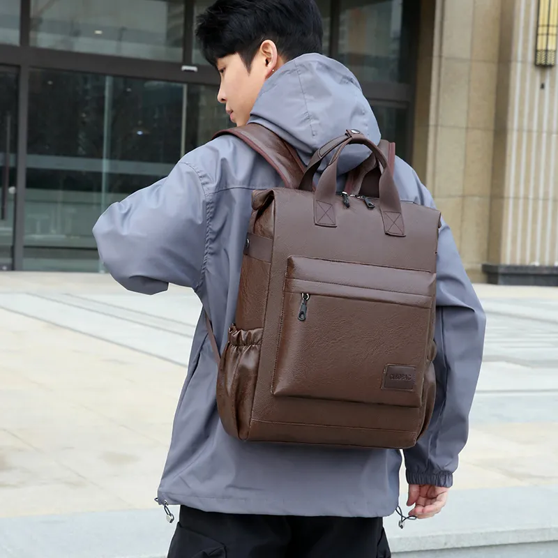 MingLu PU Backpack Regular Unisex Multicolor-5