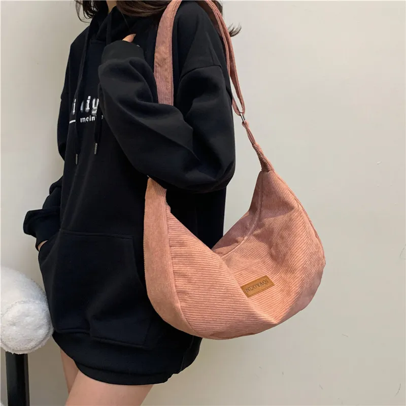 Parker Bear Canvas Canvas Bag Shoulder Bag Crossbody Bag Regular Unisex Black/Khaki/Brown/White/Gray/Pink-32