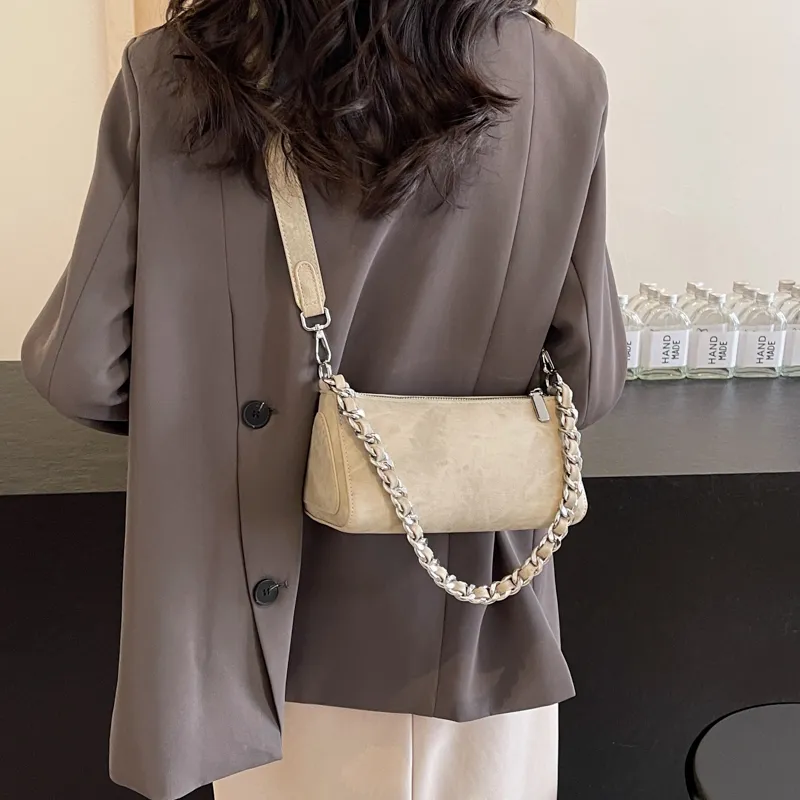 MingLu PU Handbag Shoulder Bag Crossbody Bag Women's Dark Tea/Pink/Blue/Khaki-25