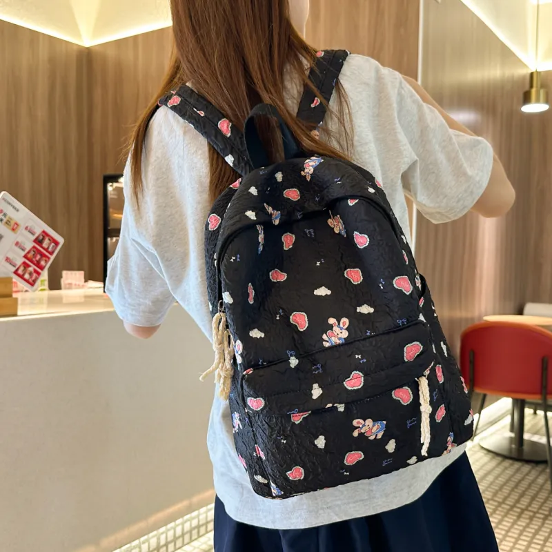 Parker Bear Nylon Backpack Regular Women's Multicolor-11