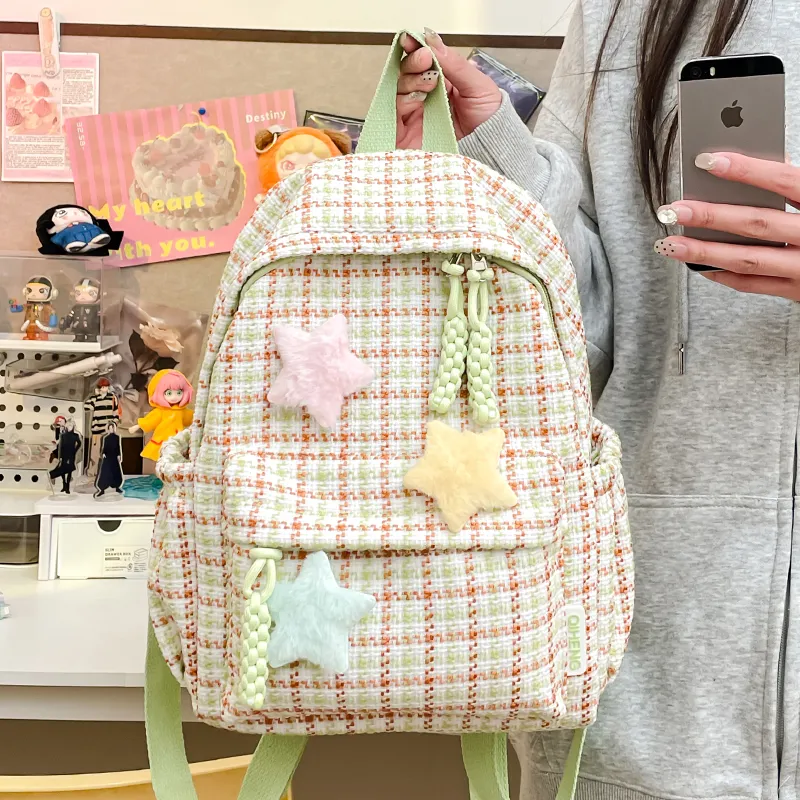 Parker Bear Fabric Backpack Unisex Multicolor-7