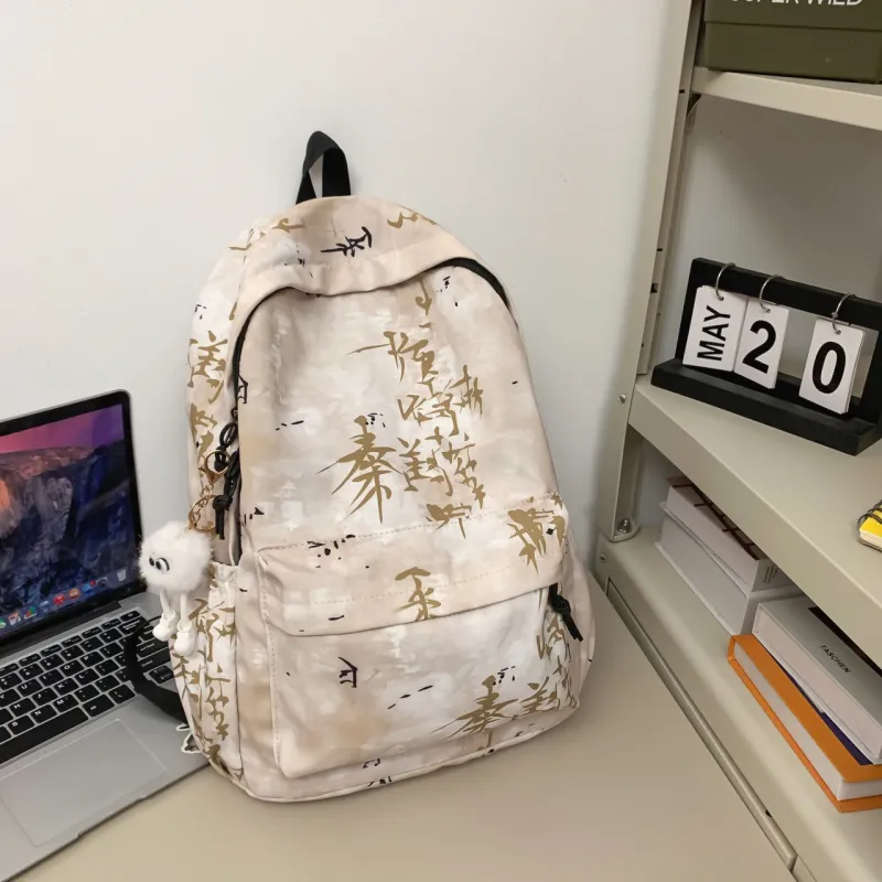 MingLu Nylon Backpack Unisex Multicolor-14