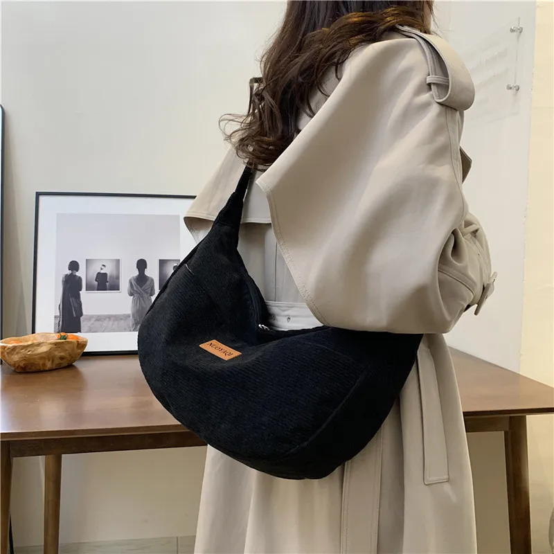 Parker Bear Canvas Canvas Bag Shoulder Bag Crossbody Bag Regular Unisex Black/Khaki/Brown/White/Gray/Pink-1