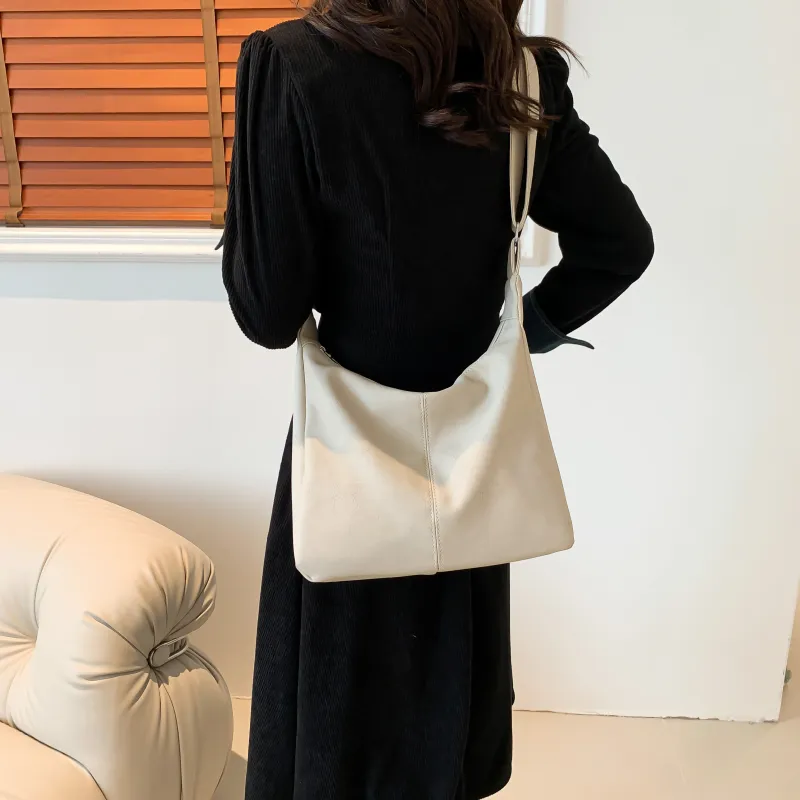 MingLu PU Shoulder Bag Crossbody Bag Regular Unisex White/Khaki/Black/Coffee/Pink-1