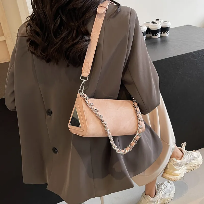 MingLu PU Handbag Shoulder Bag Crossbody Bag Women's Dark Tea/Pink/Blue/Khaki-10