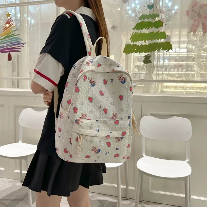 Parker Bear Nylon Backpack Regular Women's Multicolor-17