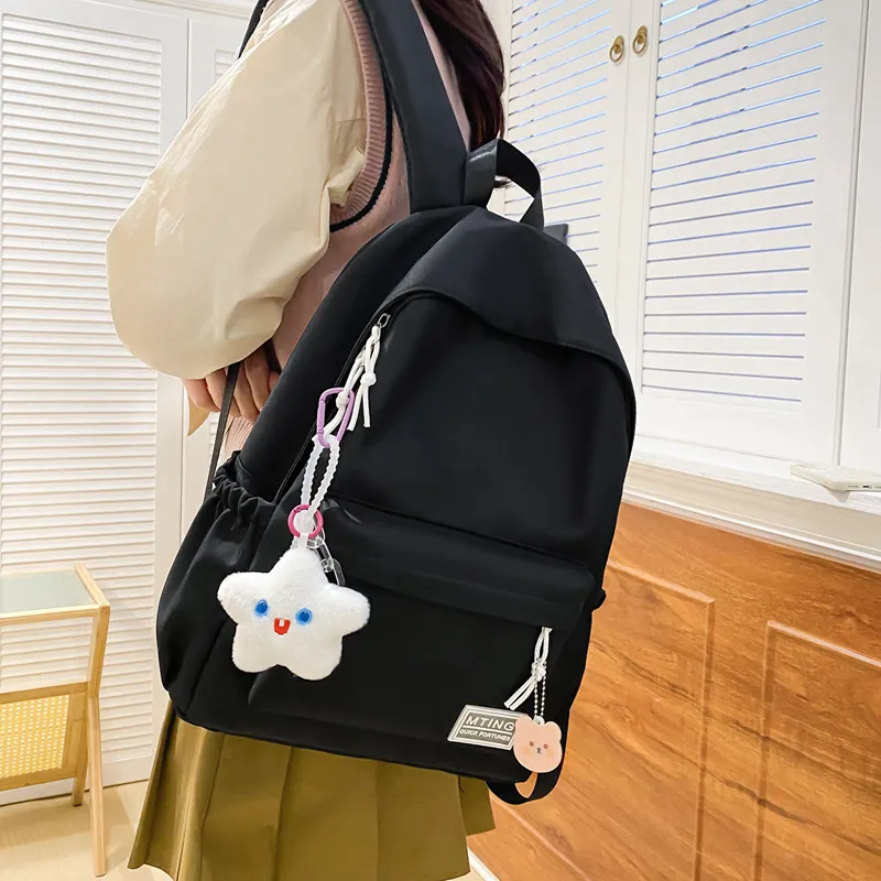 Parker Bear Nylon Backpack Regular Unisex Orange/White/Neon Green/Light Yellow/Black/Blue-3