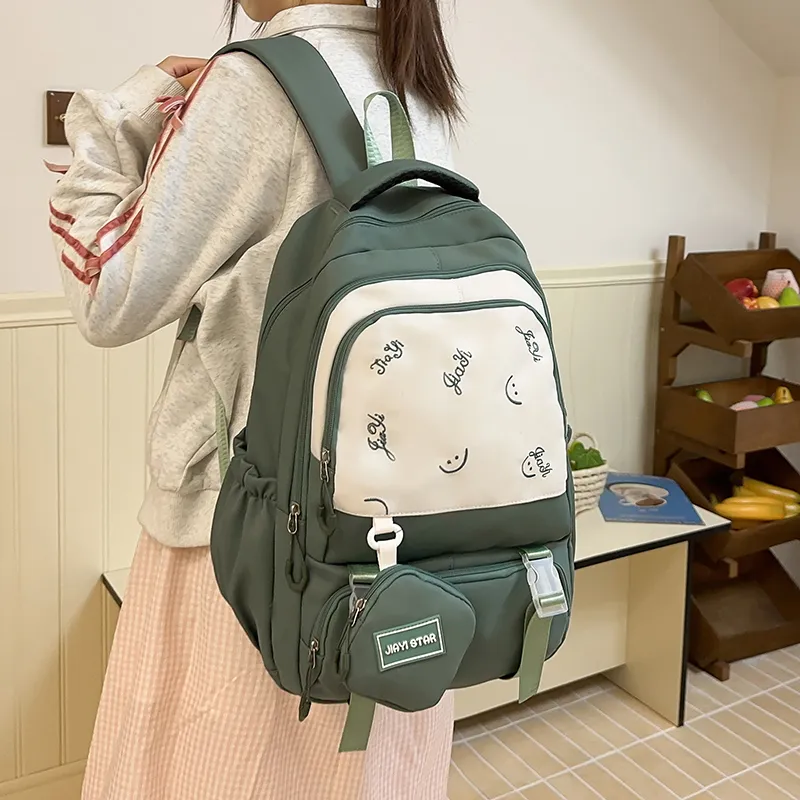 Parker Bear Nylon Backpack Unisex Multicolor-21